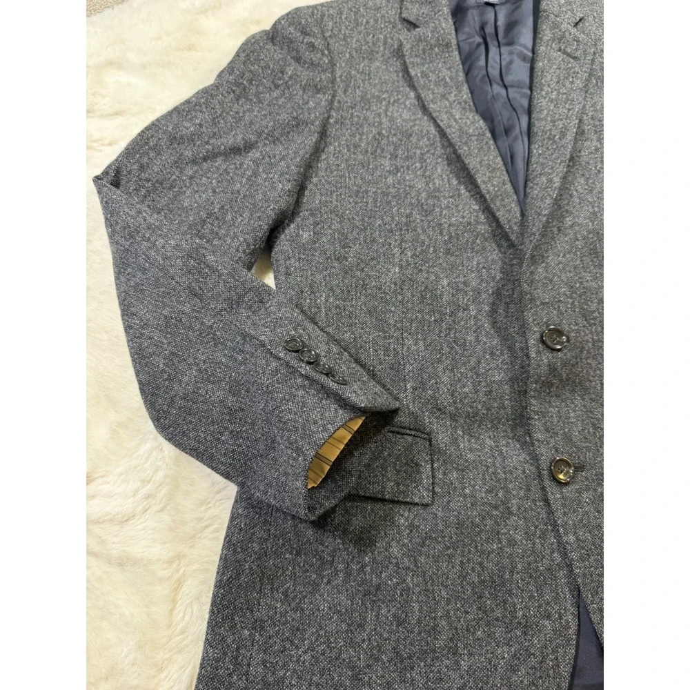 J.Crew Ludlow Suit 40R 31x34 Grey Moon British Herringbone Wool Yorkshire Tweed